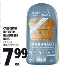 Metro CARBONAUT BREAD OR HAMBURGER BUNS offer