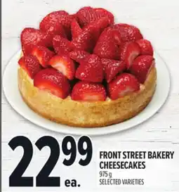 Metro FRONT STREET BAKERY CHEESECAKES offer