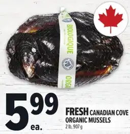 Metro FRESH CANADIAN COVE ORGANIC MUSSELS offer