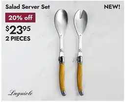 Linen Chest Laguiole Salad Server Set offer
