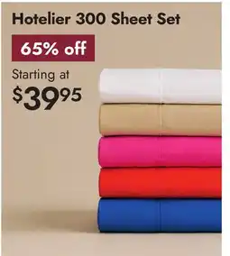 Linen Chest Hotelier 300 Sheet Set offer
