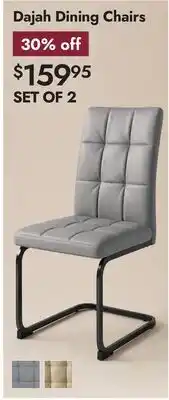Linen Chest Dajah Dining Chairs offer