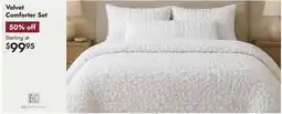 Linen Chest Velvet Comforter Set offer