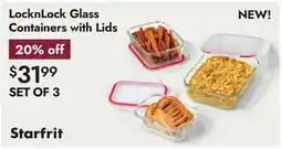 Linen Chest LocknLock Glass Containers with Lids offer