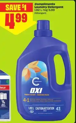 FreshCo Compliments Laundry Detergent offer