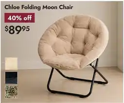 Linen Chest Chloe Folding Moon Chair offer