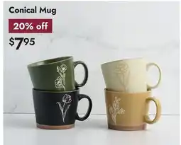 Linen Chest Conical Mug offer