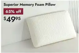 Linen Chest Superior Memory Foam Pillow offer