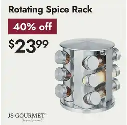 Linen Chest JS GOURMET Rotating Spice Rack offer