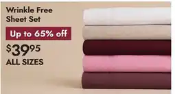 Linen Chest Wrinkle Free Sheet Set offer