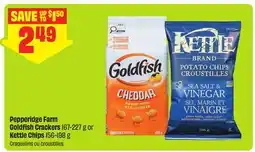 FreshCo Pepperidge Farm Goldfish Crackers 167-227 g or Kettle Chips 156-198 g offer
