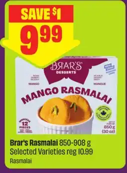 FreshCo Brar's Rasmalai 850-908 g Selected Varieties offer