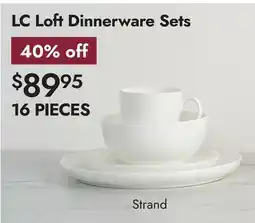 Linen Chest Strand LC Loft Dinnerware Sets offer