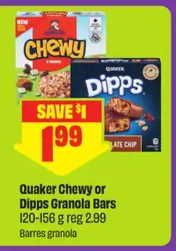 FreshCo Quaker Chewy or Dipps Granola Bars offer