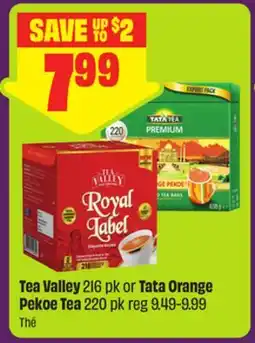 FreshCo Tea Valley 216 pk or Tata Orange Pekoe Tea 220 pk offer