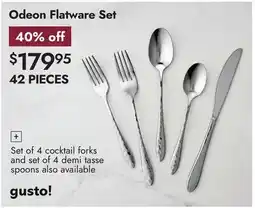 Linen Chest Odeon Flatware Set offer