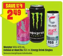 FreshCo Monster 444-473 mL, Celsius or Alani Nu 355 mL Energy Drink Singles offer