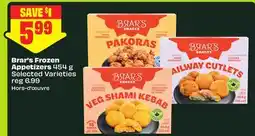 FreshCo Brar's Frozen Appetizers 454 g Selected Varieties offer
