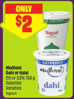 FreshCo Modhani Dahl or Halal 2% or 3.2% 750 g Selected Varieties offer