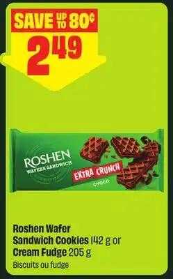 FreshCo Roshen Wafer Sandwich Cookies 142 g or Cream Fudge 205 g offer