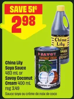 FreshCo China Lily Soya Sauce 483 mL or Savoy Coconut Cream 400 mL - FreshCo Mid-Autumn offer