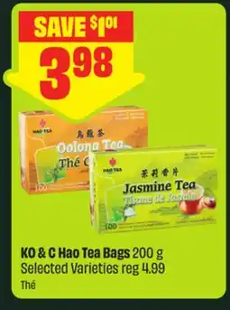 FreshCo KO & C Hao Tea Bags 200 g Selected Varieties - FreshCo Mid-Autumn offer