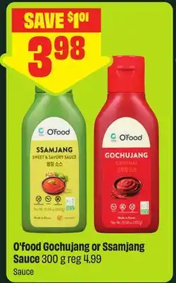 FreshCo O'food Gochujang or Ssamjang Sauce offer