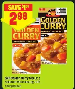 FreshCo S&B Golden Curry Mix 92 g Selected Varieties offer