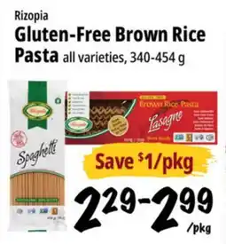 Farm Boy Rizopia Gluten-Free Brown Rice Pasta offer