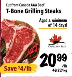 Farm Boy T-Bone Grilling Steaks offer