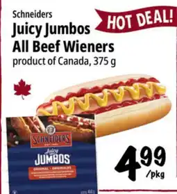 Farm Boy Schneiders Juicy Jumbos All Beef Wieners offer