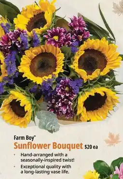 Farm Boy Sunflower Bouquet offer