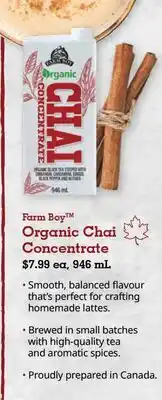 Farm Boy Farm Boy Organic Chai Concentrate offer