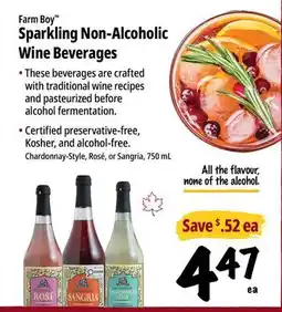 Farm Boy Farm Boy Sparkling Non-Alcoholic Wine Beverages offer