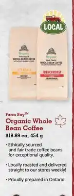 Farm Boy Farm Boy Organic Whole Bean Coffee offer
