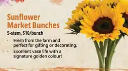 Farm Boy Sunflower Market Bunches offer