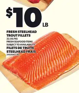 Independent Grocer FRESH STEELHEAD TROUT FILLETS offer