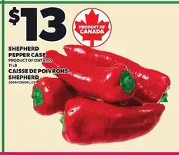Independent Grocer CAISSE DE POIVRONS SHEPHERD, 11 LB offer