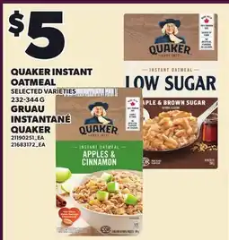 Independent Grocer QUAKER INSTANT OATMEAL offer