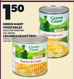 Independent Grocer GREEN GIANT VEGETABLES, 341/398 ML offer