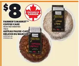 Independent Grocer FARMER'S MARKET COFFEE CAKE offer