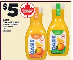 Independent Grocer OASIS ORANGE JUICE offer