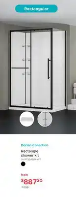 Bath Depot Dorian Collection Rectangle shower kit offer