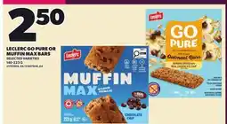 Independent Grocer LECLERC GO PURE OR MUFFIN MAX BARS offer