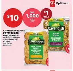 Independent Grocer CAVENDISH FARMS POTATOES OR ONION RINGS offer