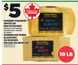 Independent Grocer FARMER'S MARKET WHITE OR RED POTATOES, 10 LB BAG offer