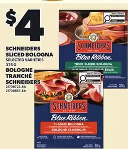 Independent Grocer SCHNEIDERS SLICED BOLOGNA offer