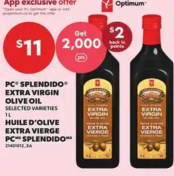 Independent Grocer PC SPLENDIDO EXTRA VIRGIN OLIVE OIL offer