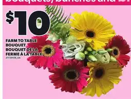Independent Grocer FARM TO TABLE BOUQUET offer