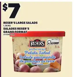 Independent Grocer RESER'S LARGE SALADS offer